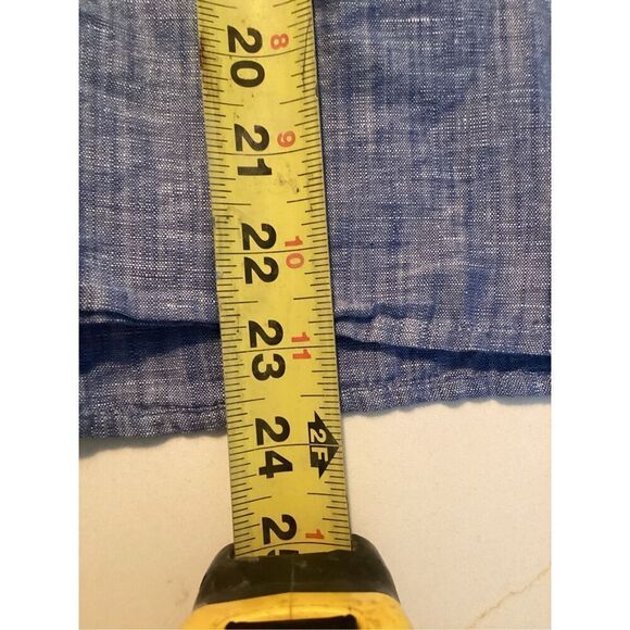 Talbots Embroidered Linen Blend Top Sz L Petite Floral Boho - Picture 9 of 10